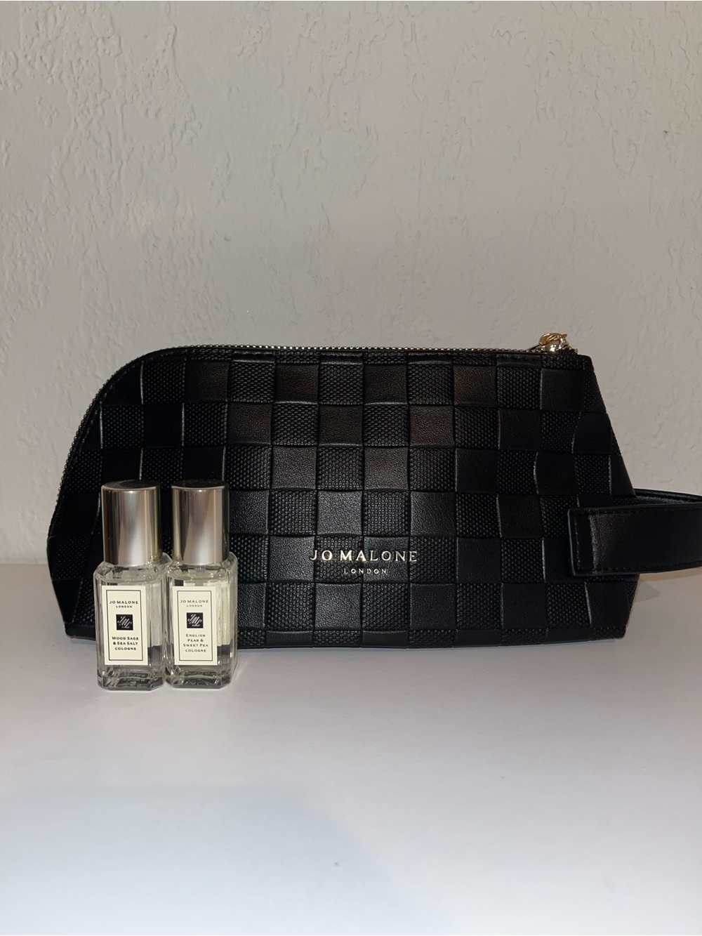 Black Toiletry Bag with Duo set